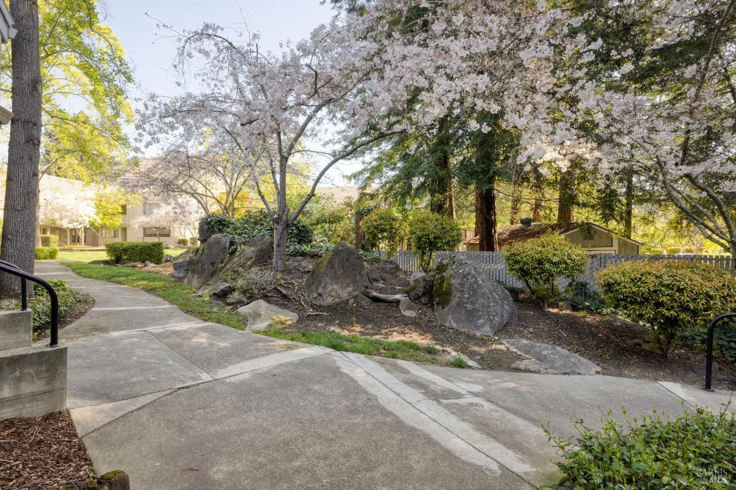Garden path at 1438 Mission Boulevard