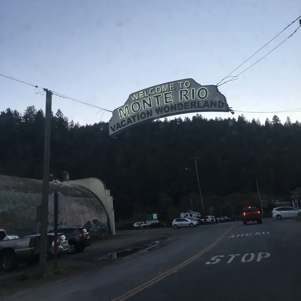 The Monte Rio Vacation Wonderland sign